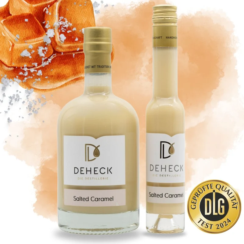 Salted Caramel Sahnelikör | balancierter Salz Karamell Likör in cremiger Sahne | 17%