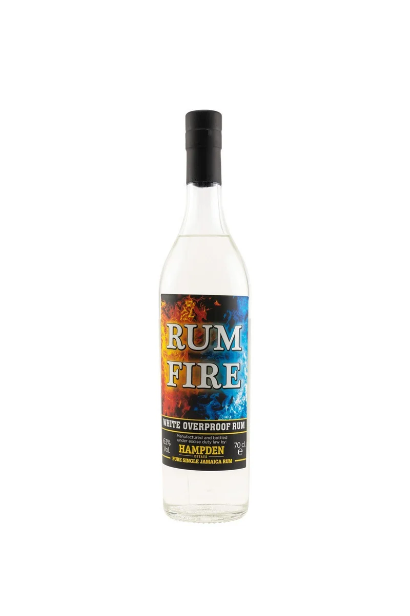 Hampden Rum Fire White Overproof Rum Jamaican Rum 63% vol. 700ml