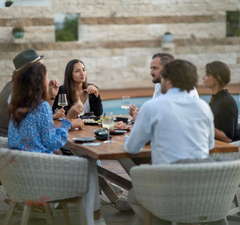 Italienisches Wein Tasting