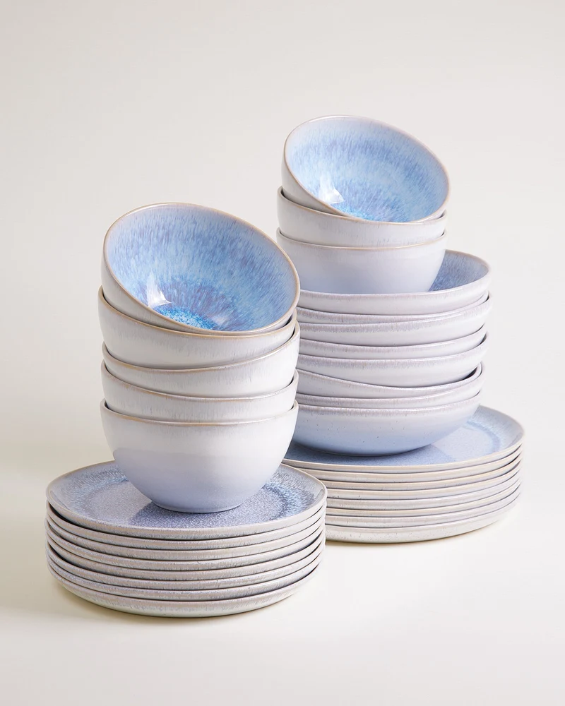 Melides Geschirr-Set stoneblue 32-teilig