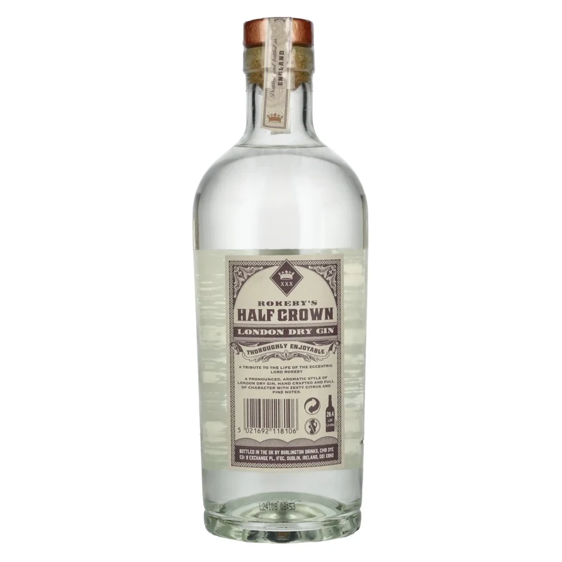 Rokeby's Half Crown London Dry Gin 40,6% Vol. 0,7l
