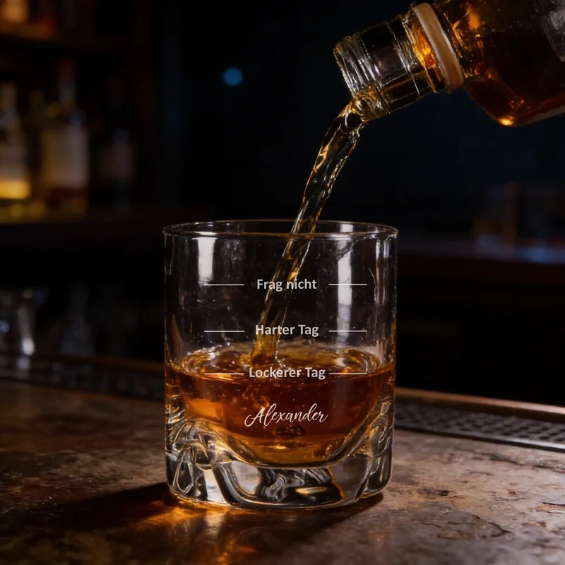 Individuell graviertes Whiskyglas mit deinem Namen