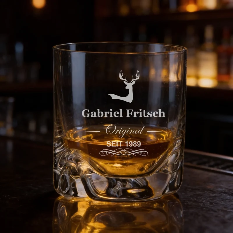 Personalisiertes Whiskyglas mit Wunschgravur