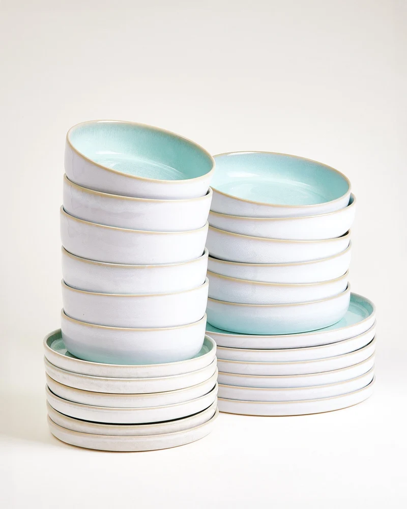 Cordoama Geschirr-Set modern mint 24-teilig