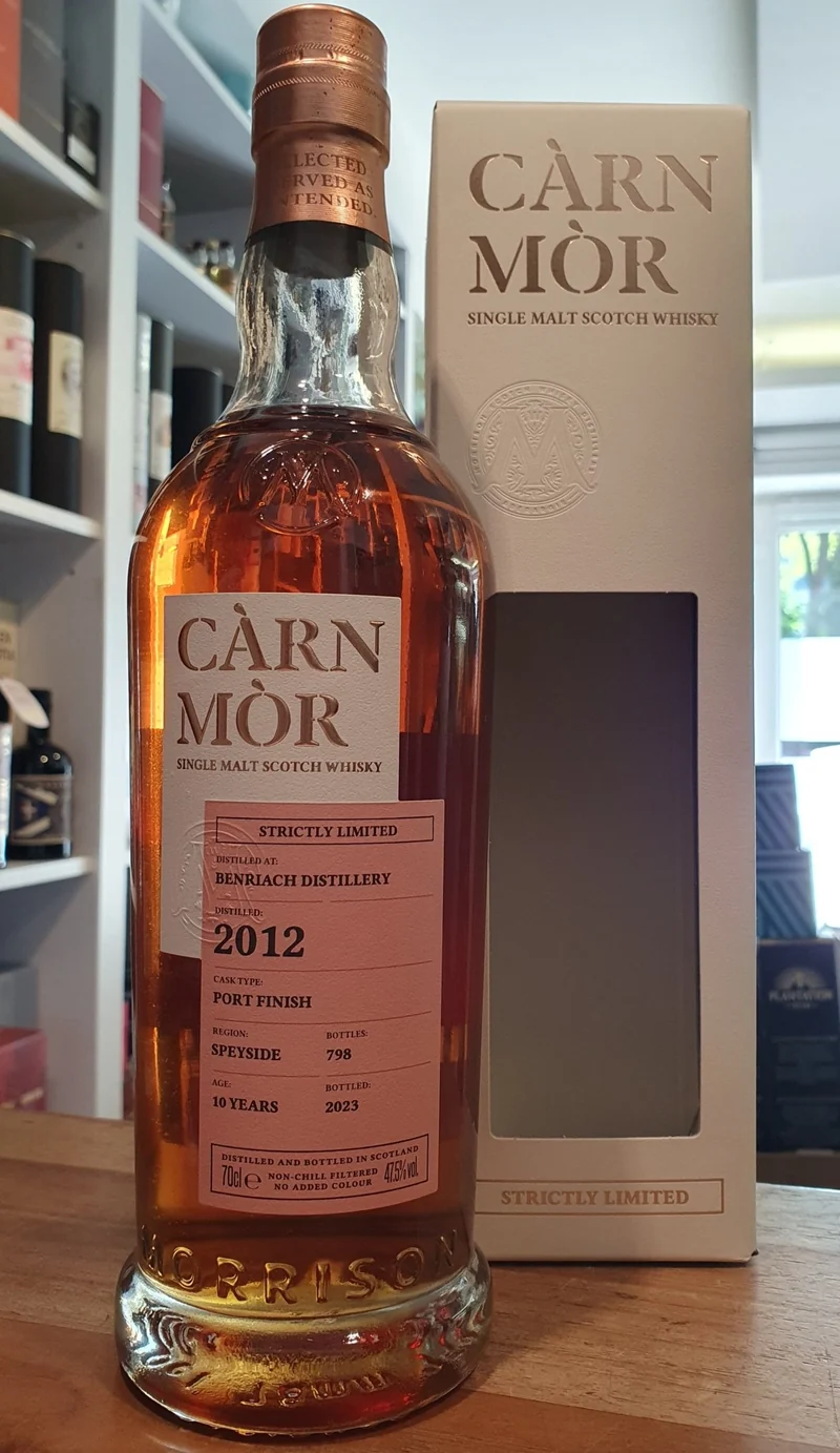 Benriach 2012 Port cask Carn Mor 47,5% vol. 0,7l Speyside Strictly Limited Highland Whisky