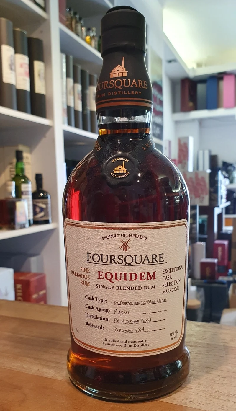 Foursquare ecs Equidem 2024 Barbados Rum #1 Muscat cask strength 61 % vol. 0,7l ecs
