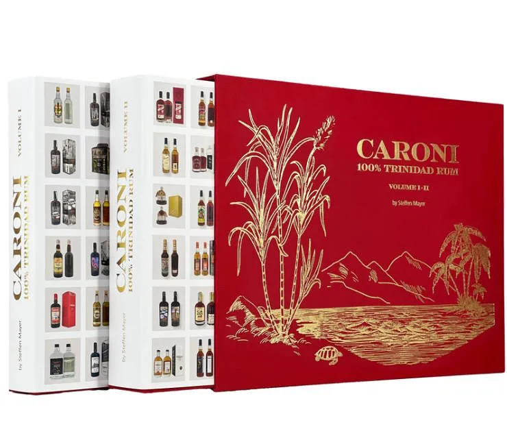 Caroni Bibel 100% Trinidad Rum Buch Steffen Mayer zwei Bände im Schuber 2072 Exemplare limitiert einzeln nummeriert mehrsprachig