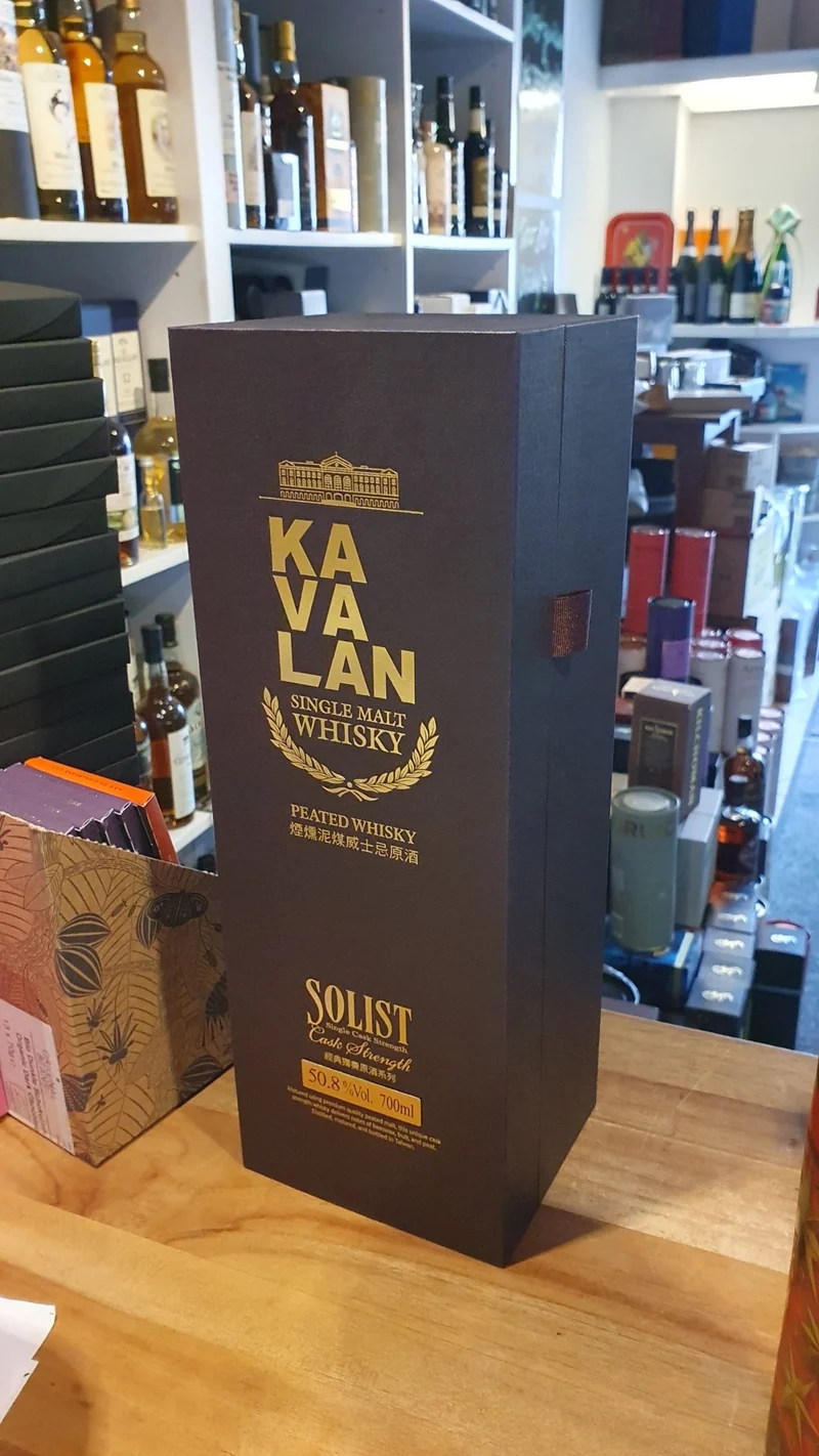 X Kavalan Solist Peated 2015 single cask 0.7l Fl 50,8%vol. Taiwan Whisky eckig 4046A