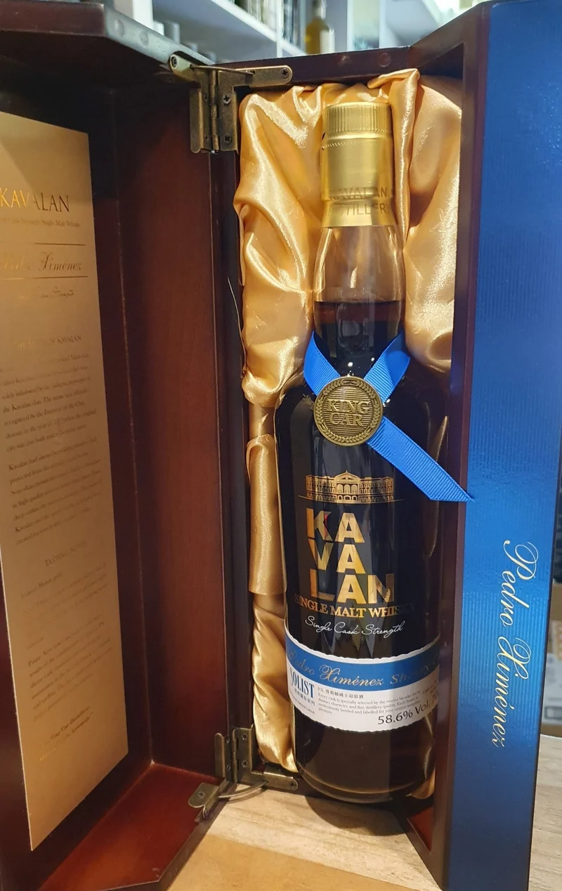 Kavalan Solist PX in Holzkiste Sherry 2011 single cask 2017 0,7l 58,6 % cask Taiwan Whisky Pedro Ximenez PX110218017A