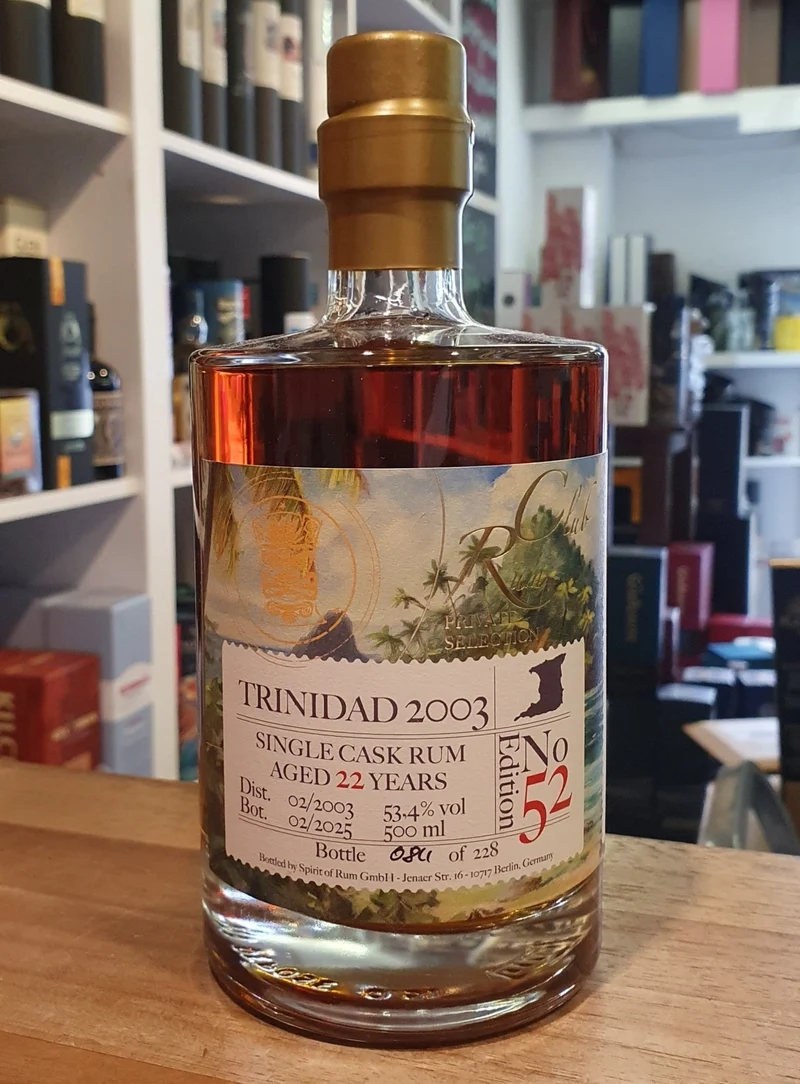 X Rumclub Ed.52 Trinidad 2003 TDL 22 y 55,9 % vol. 0,5l Single cask Rum club