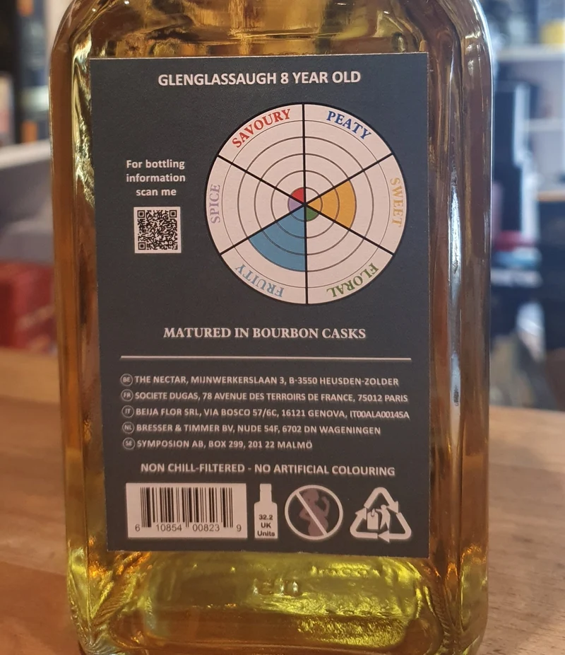 Glenglassaugh 8 y Bourbon Cask Cadenhead's 0,7l 46 %vol. Whisky