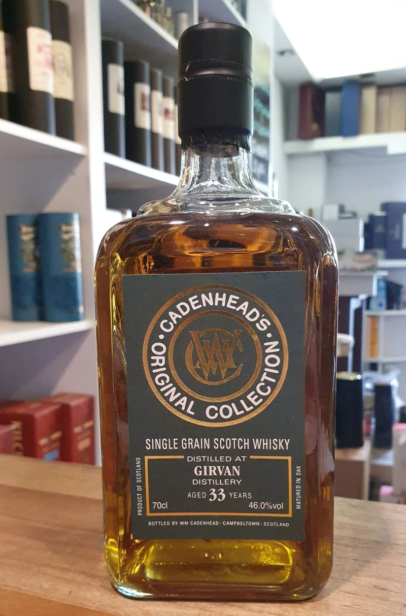 Girvan 1991 Bourbon cask 33 y Cadenhead's 0,7l 46 %vol. Whisky