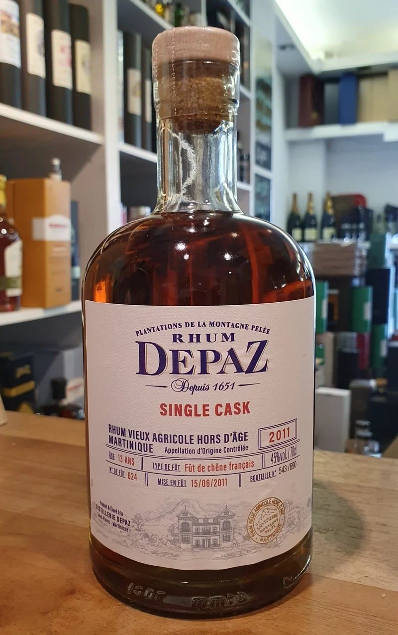 X Depaz Single cask Millesimes 2011 Rum 45 % vol. 0,7l Rhum