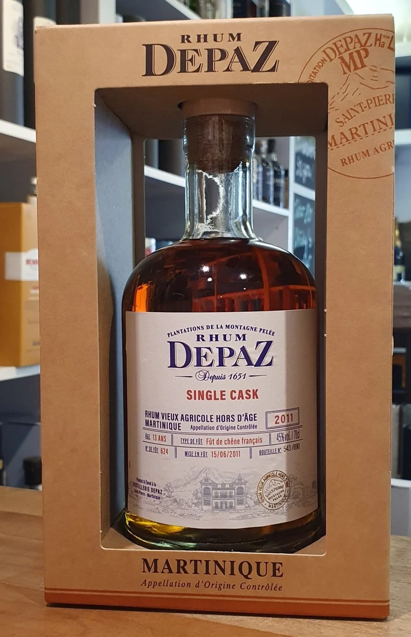 X Depaz Single cask Millesimes 2011 Rum 45 % vol. 0,7l Rhum