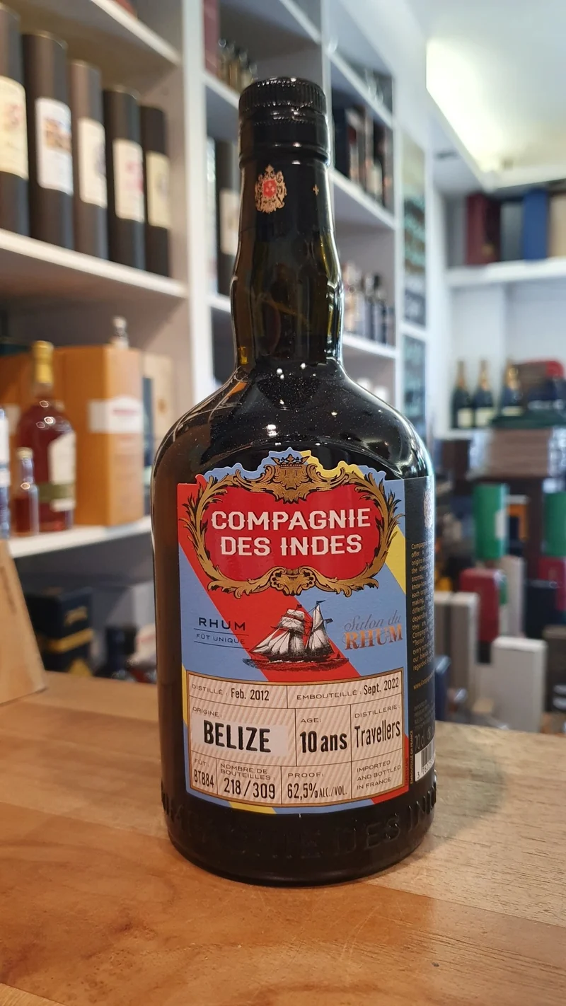 Compagnie des Indes Belize 2012 Travellers 10 y 62,5% vol. 0,7l Rum