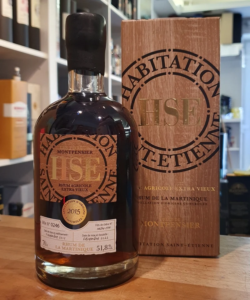 X HSE Brut de Fût 2015 Forêt de Montpensier Agricole Rhum Extra Vieux 51,8% vol. 0,5l Fassstärke