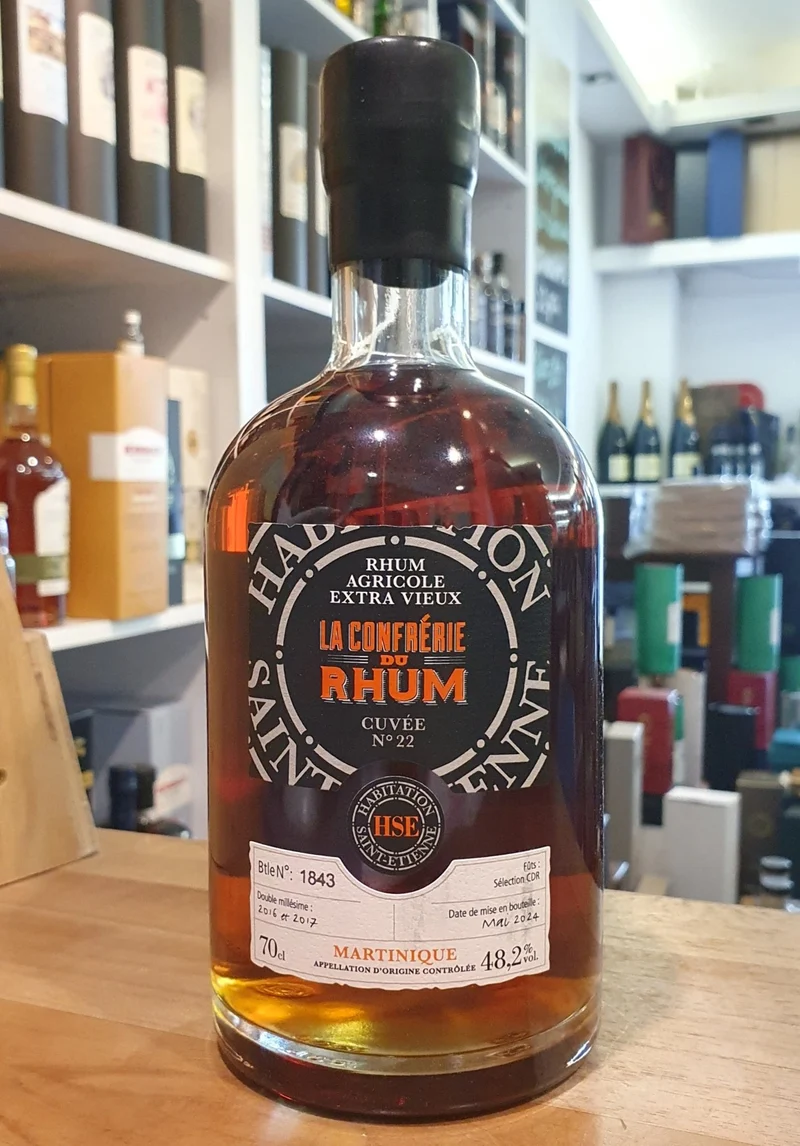 X HSE La Confrerie du Rhum Cuvee No. 22 2016 2017 2024 Agricole Rum Extra Vieux 48,2% vol. 0,7l Fassstärke