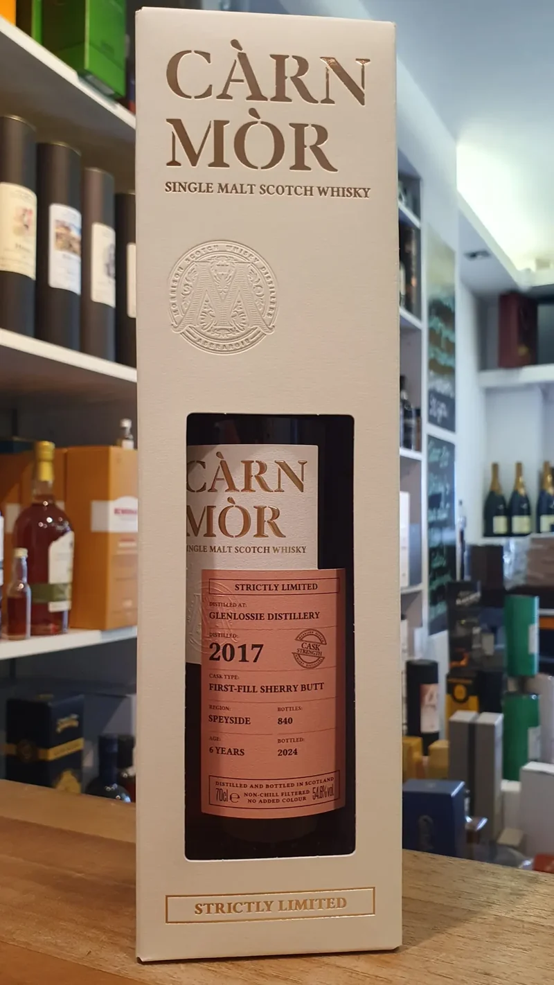 X Glenlossie 2017 sherry butt Carn Mor 54,8% vol. 0,7l Strictly Limited Speyside Whisky