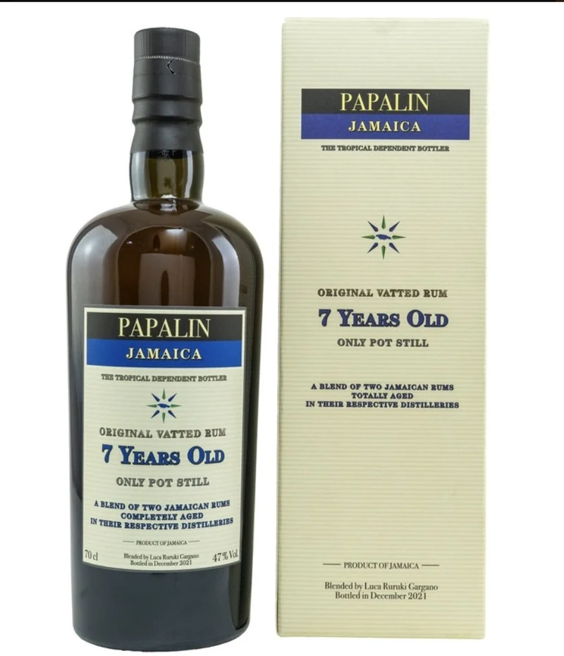 X Velier Papalin Jamaica 7y Rum 0,7l 47 % blau