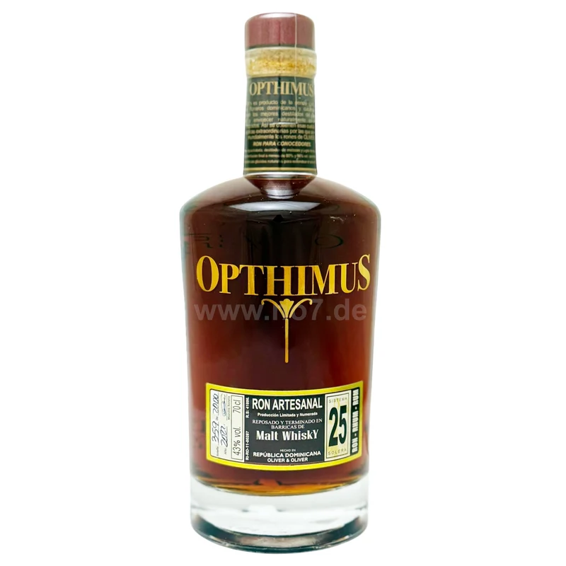 Opthimus 25 Sistema Solera Rum Malt Whisky Finish 0,7l