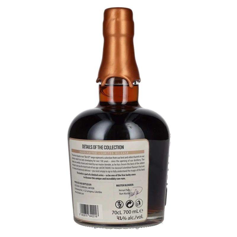 Dictador BEST OF 1973 APASIONADO Colombian Rum Limited Release 42% Vol. 0,7l
