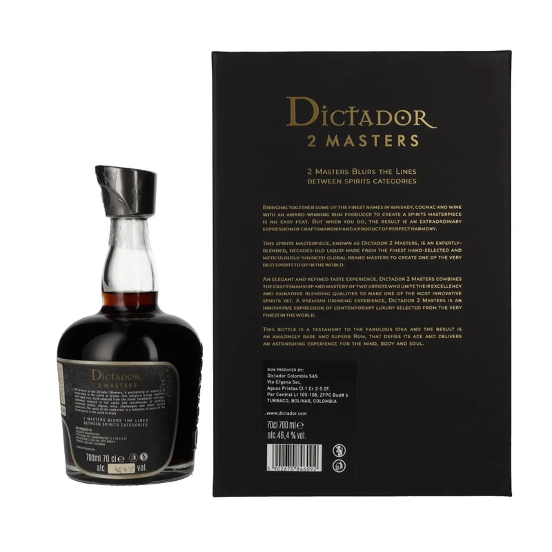 Dictador 2 MASTERS 1976 45 Years Old Ximénez-Spínola 1st Release 46,4% Vol. 0,7l in Geschenkbox