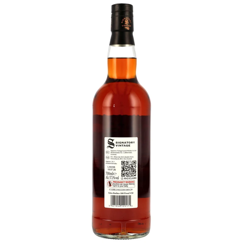 Glenrothes 10 Jahre 2015/2025 100 Proof Edition #50 SV 57,1% 0,7l