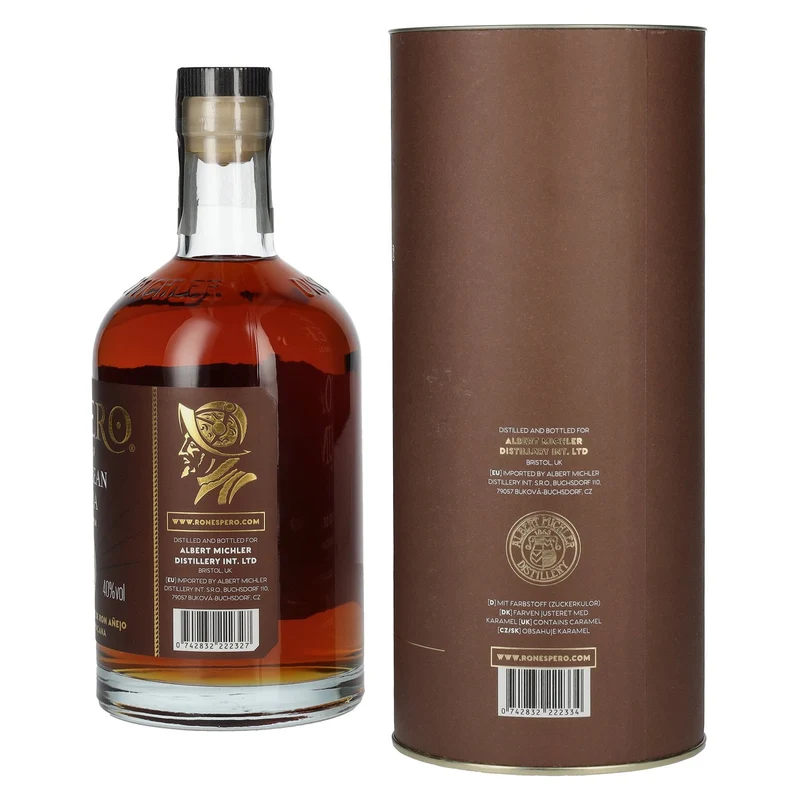 Ron Espero Caribbean Cocoa & Rum Liqueur 40% Vol. 0,7l in Geschenkbox