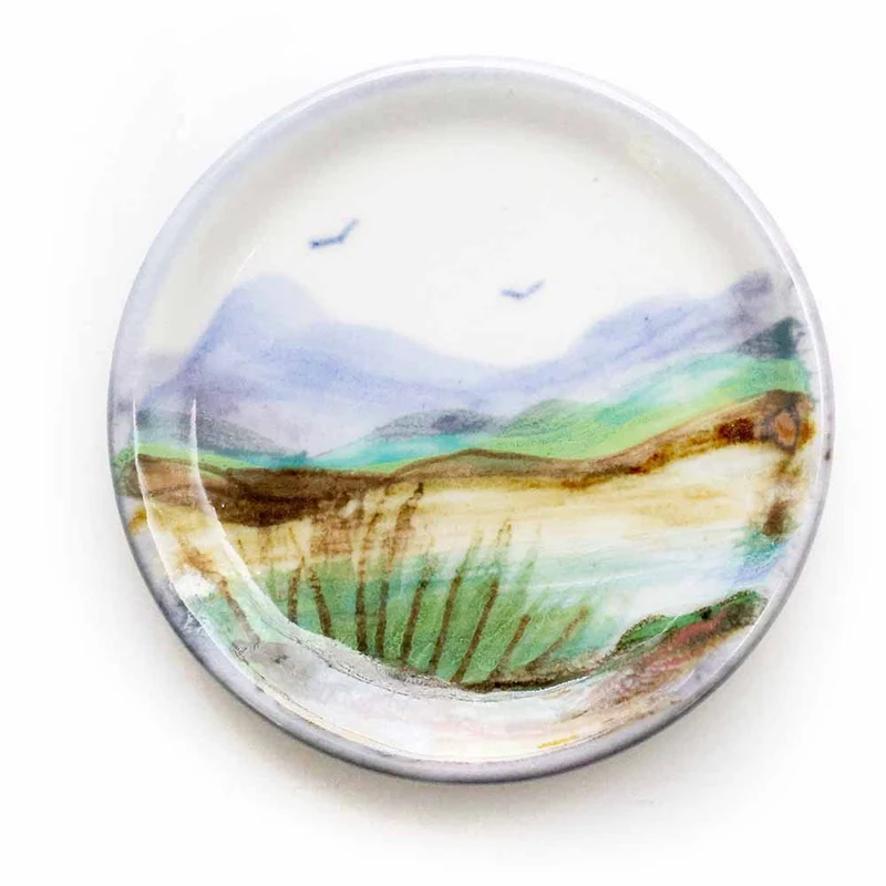 Highland Stoneware Keramik Untersetzer Schottische Landschaft