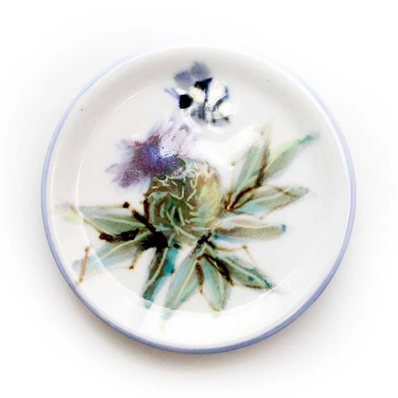Highland Stoneware Keramik Untersetzer Schottische Distel