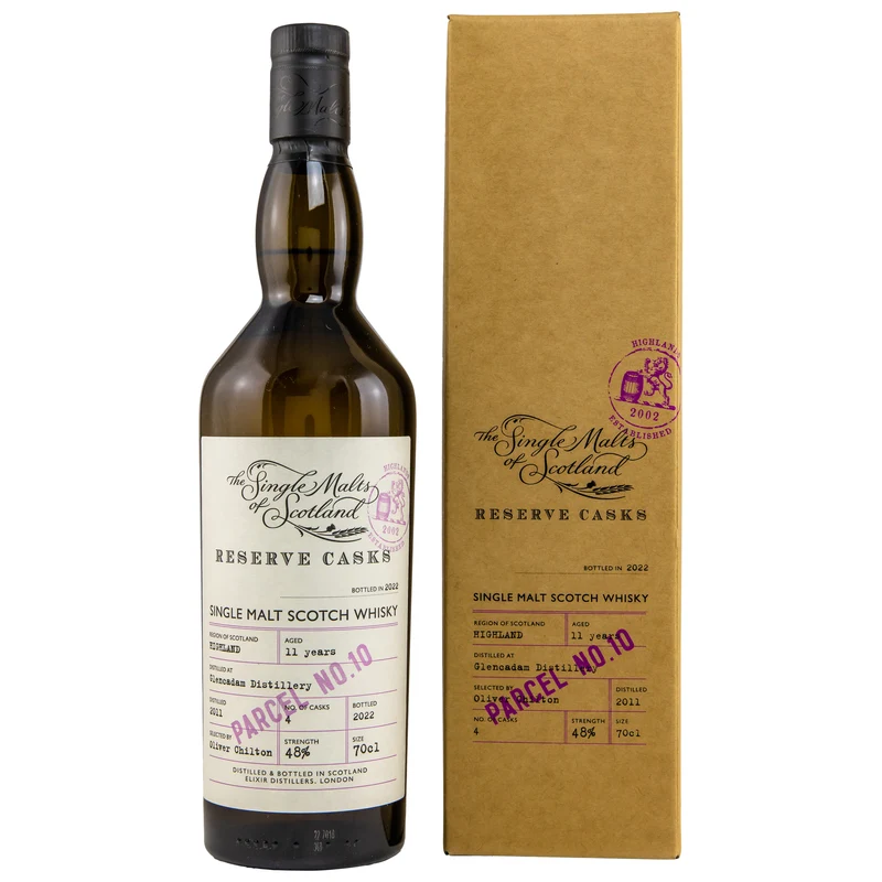 GLENCADAM - 2011/2022 11 Jahre Reserve Cask Parcel 10 (SMoS) - 48% Vol.