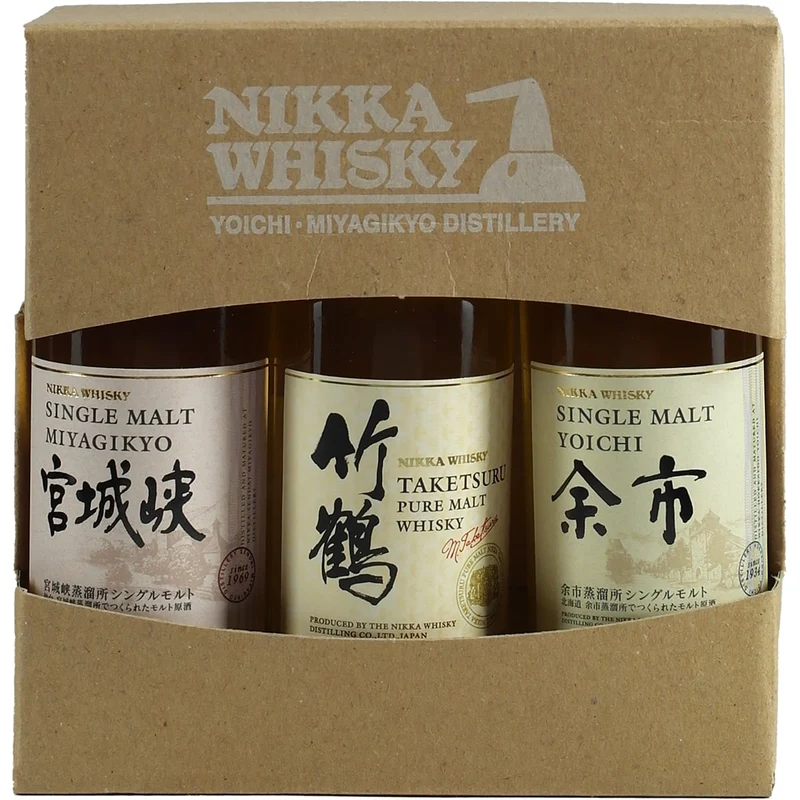 Nikka Destillery Shop Miniature Set 3x 50ml