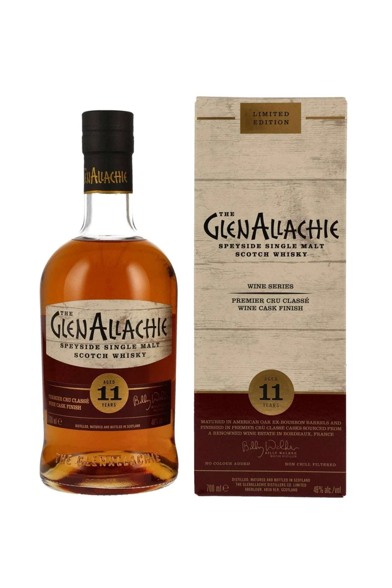 GlenAllachie 11 Jahre Premier Cru Classé Wine Cask Finish 48% vol. 700ml