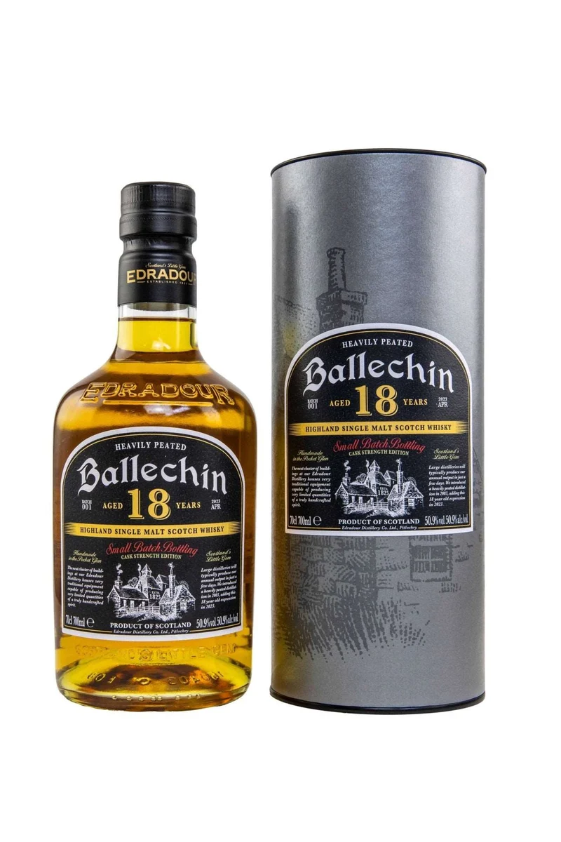 Ballechin 18 Jahre Heavily Peated Cask Strength Edition Batch #1 54,9% vol. 700ml