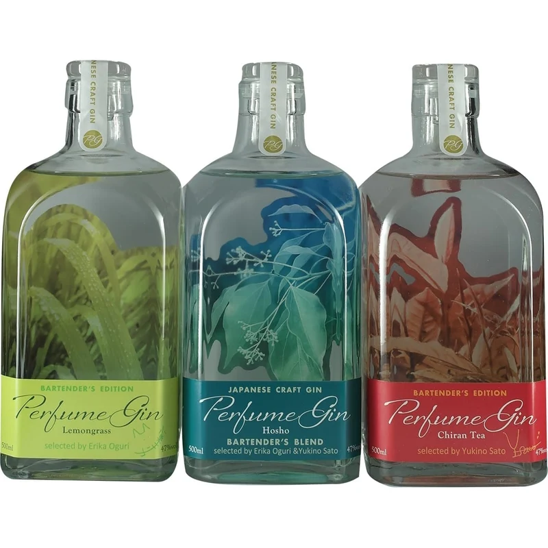 Perfume Gin japanese Craft Gin 3er Set