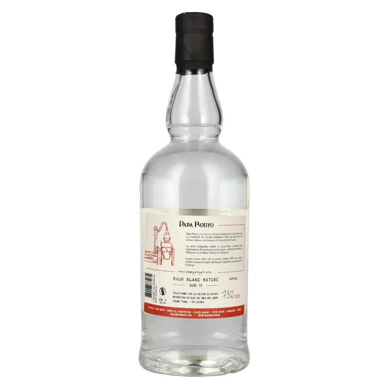 Papa Rouyo Blanc Maturé Antipodes Rhum Agricole 64% Vol. 0,7l