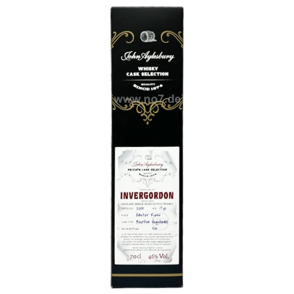 Invergordon 17 YEARS 2005 Single Grain John Aylesbury Private Cask Selection 0,7l