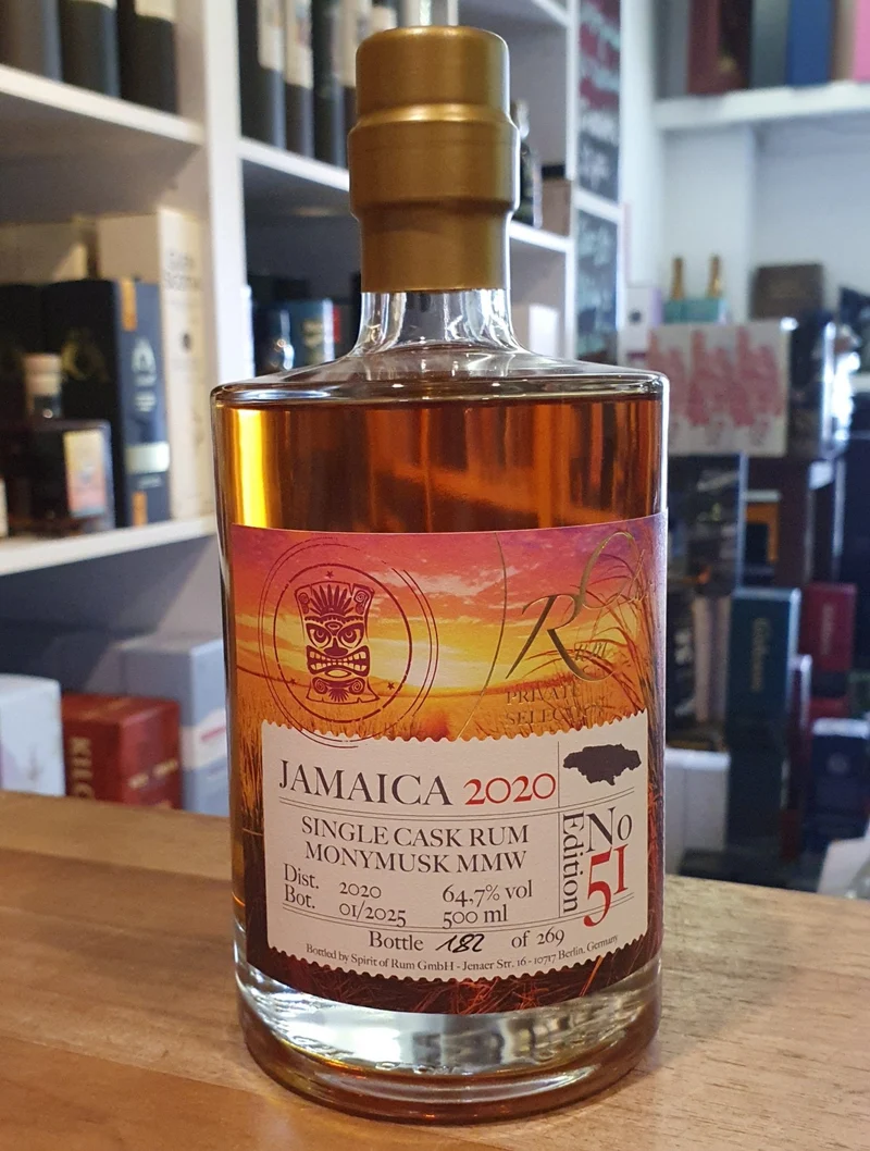Rumclub Ed. 51 Monymusk 2020 MMW Jamaica Clarendon New Yarmouth cask 2024 64,7 % vol. 0,5l Single cask Rum club Jamaika