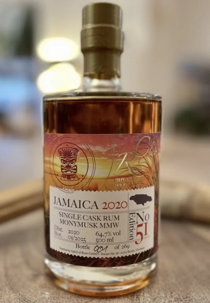 Rumclub Ed. 51 Monymusk 2020 MMW Jamaica Clarendon New Yarmouth cask 2024 64,7 % vol. 0,5l Single cask Rum club Jamaika