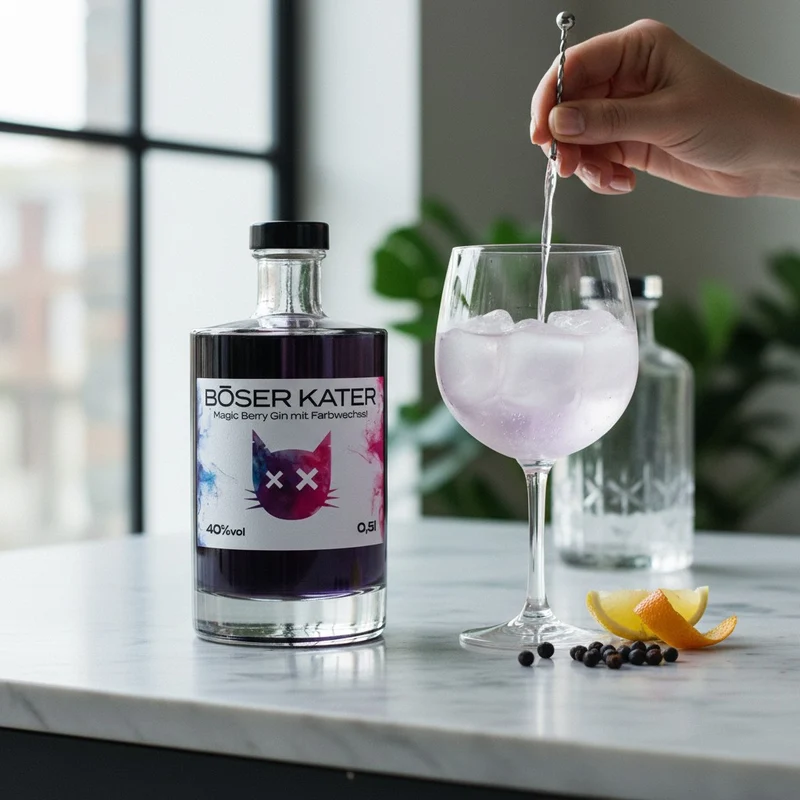 BÖSER KATER - Magic Berry Gin (Farbwechsel) - 40% Vol.