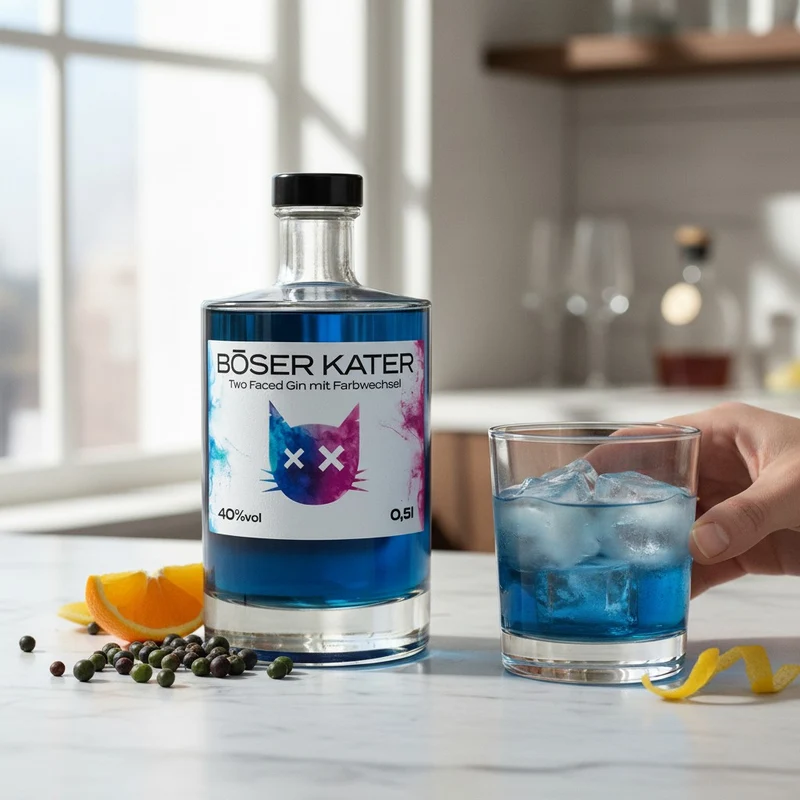 BÖSER KATER - Two Faced Gin (Farbwechsel) - 40% Vol.