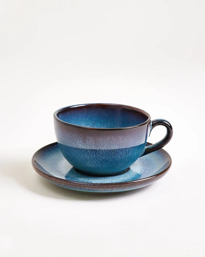Madeira Untertasse klein classic grünblau