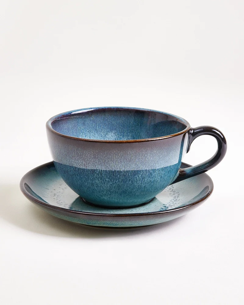 Madeira Untertasse groß classic grünblau