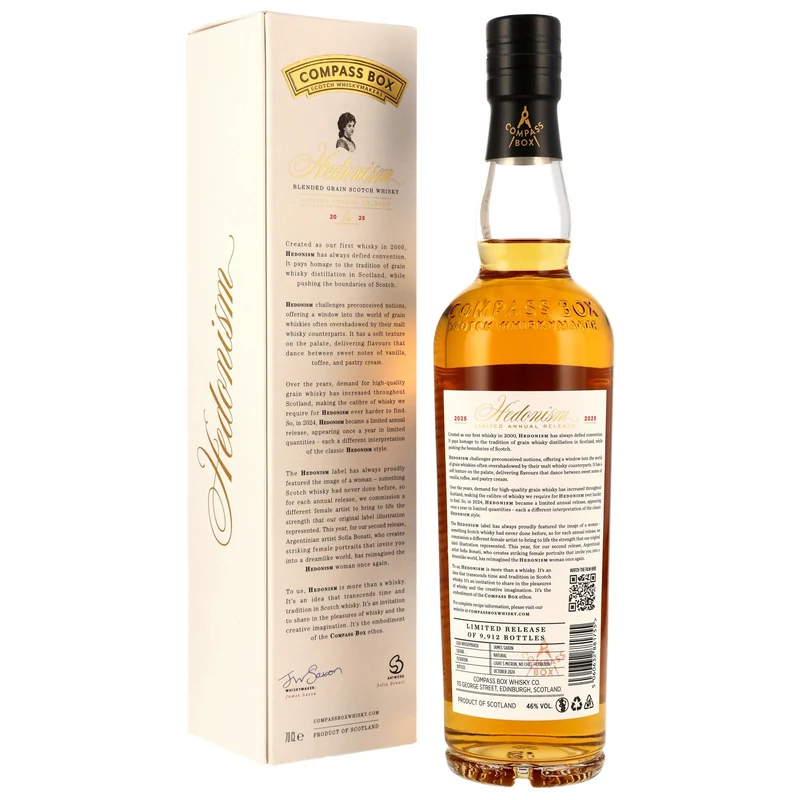 COMPASS BOX - Hedonism 2025 - 46% Vol.