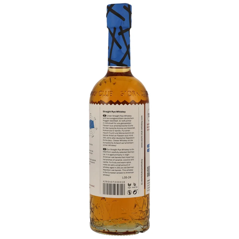 STORK CLUB - Straight Rye Whiskey - 45% Vol.