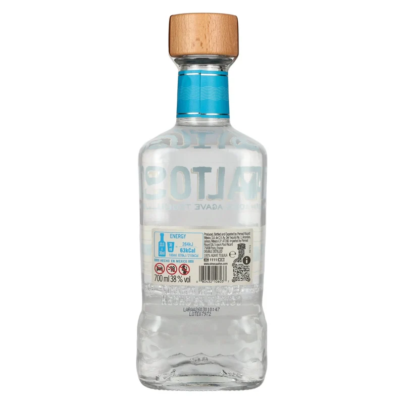 Olmeca Altos Tequila Plata 100% Agave 38% Vol. 0,7l