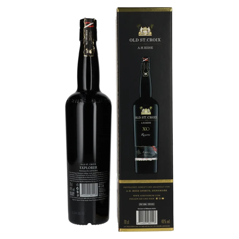 Old St. Croix A.H. Riise XO Explorer Reserve Austria Edition 40% Vol. 0,7l in Geschenkbox
