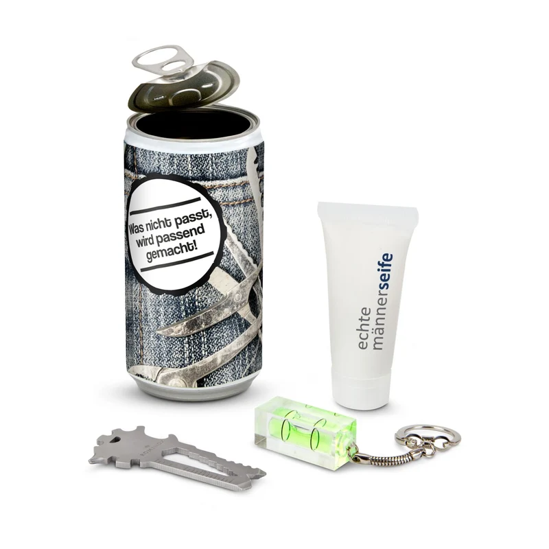 Männer-Geheimnis – Überraschungsdose als Geschenk mit Multitool