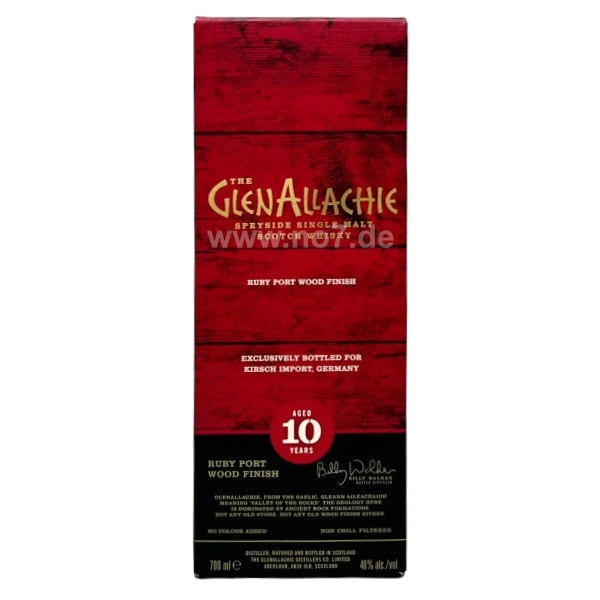 GlenAllachie 10 Y.O. Ruby Port Finish Germany Exclusive 0,7l