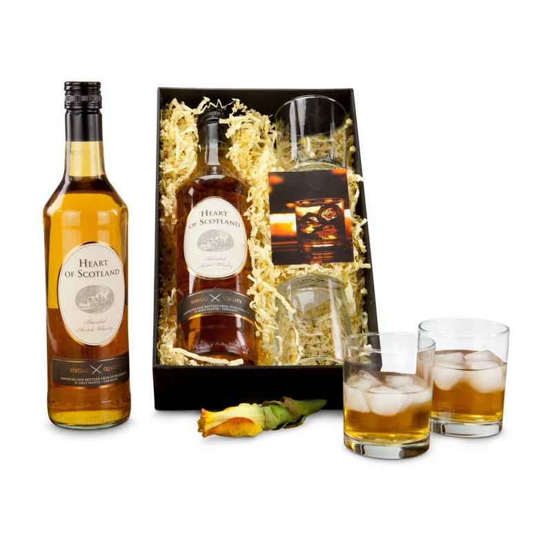 Heart of Scotland – Whisky-Geschenkset mit 2 Gläsern